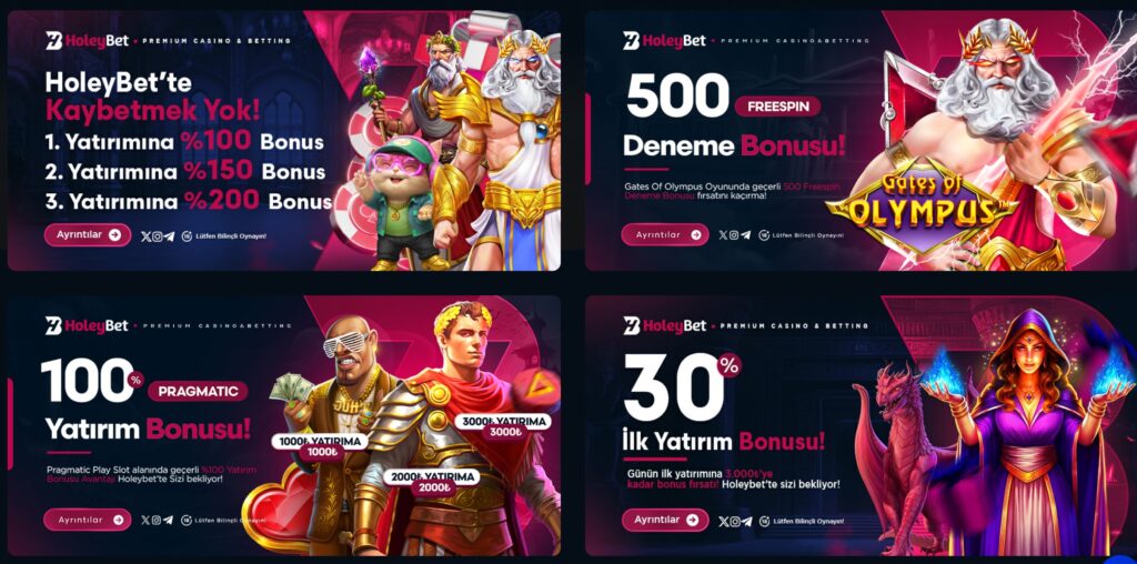 holeybet bonusları