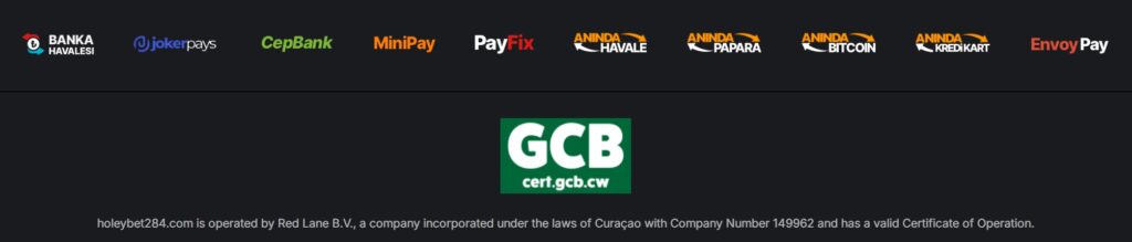 holeybet para yatırma işlemleri